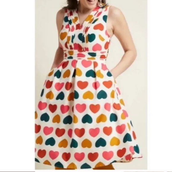 Modcloth Dresses & Skirts - Surely Sweetheart A-line Dress